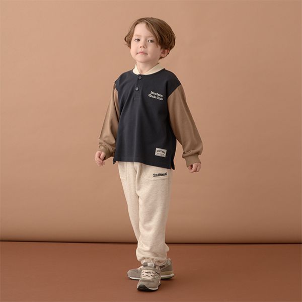 日本 b-ROOM - 彈力百搭口袋運動長褲-炭灰