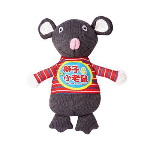 我的動物玩偶故事書-獅子&小老鼠