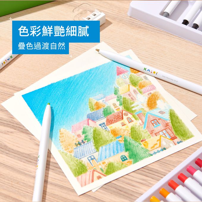kaco - KALOR綺采36色按壓自動彩色鉛筆套組