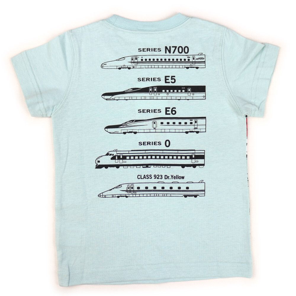 日本服飾代購 - 純棉印花短袖上衣-新幹線頭對頭-灰