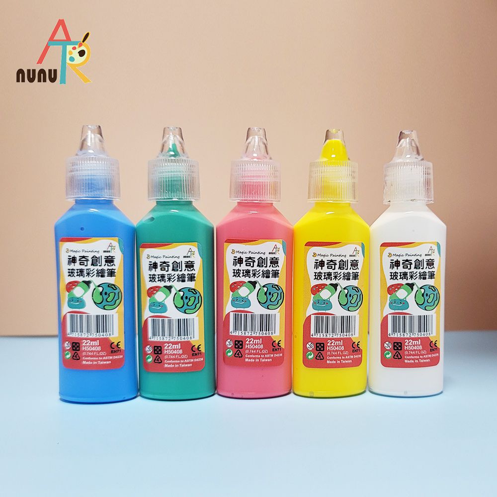 玩色系列- MIT無毒創意玻璃彩繪貼 - 6+2入門組