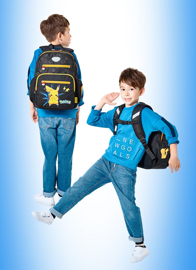 【IMPACT】怡寶兒童包 | 寶可夢後背包(大)-黑色