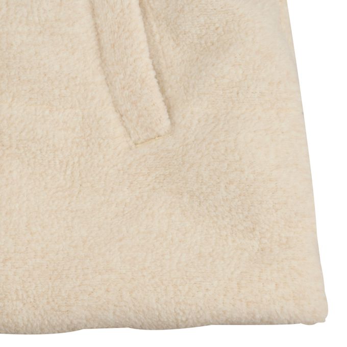 akachan honpo - 仿羔皮呢鋪棉夾克-淺卡其色