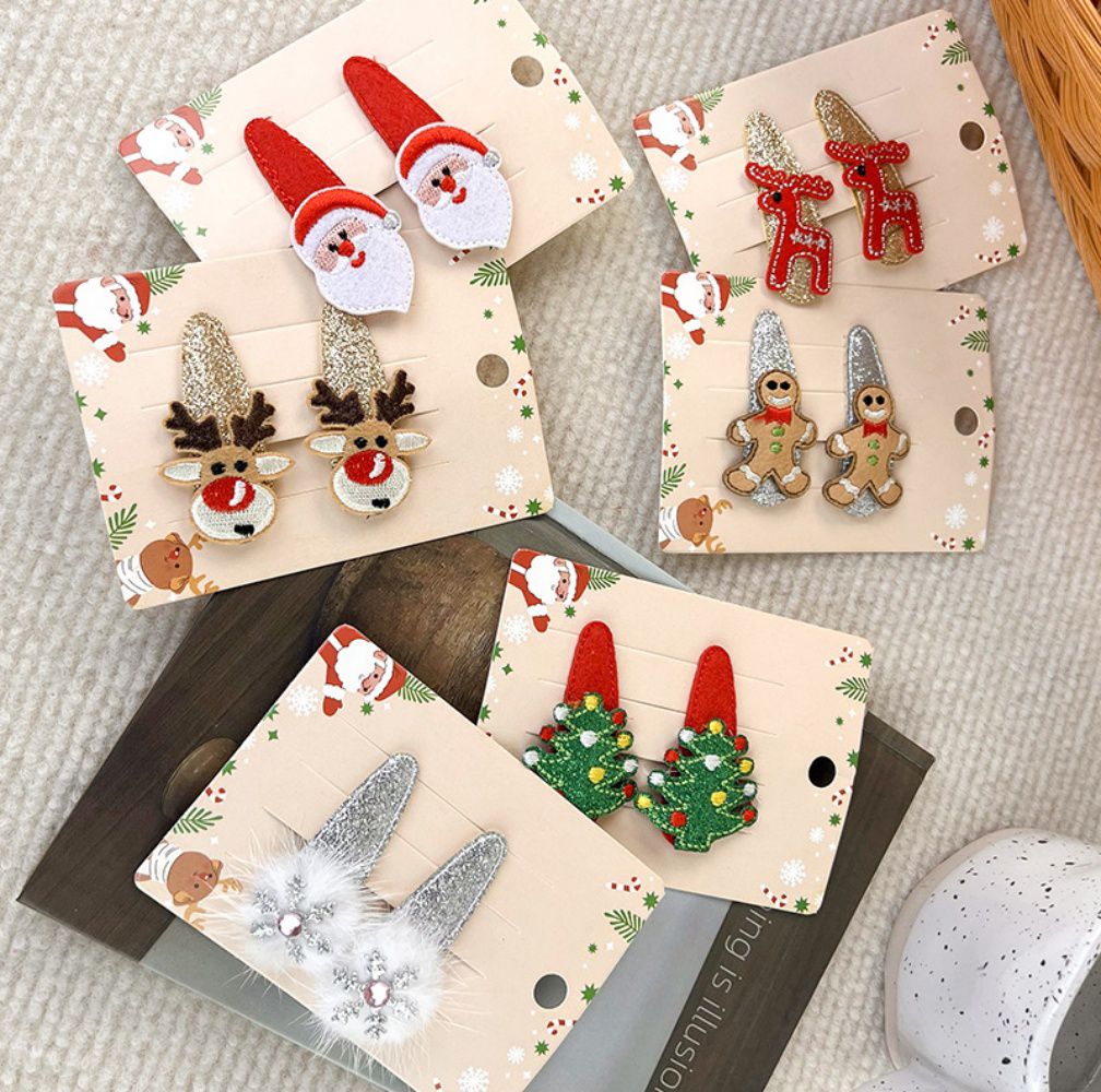 聖誕節造型BB夾(2入)-薑餅人