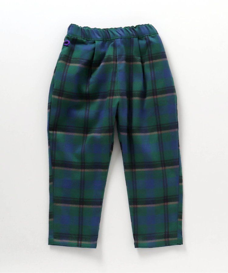 日本 BREEZE - 斜紋布保暖廚師褲-棋盤格-黑米