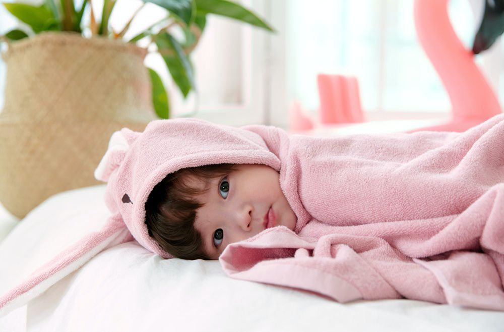 韓國 Conitale - 純棉造型浴巾袍-灰色鯊魚 (68X120cm)