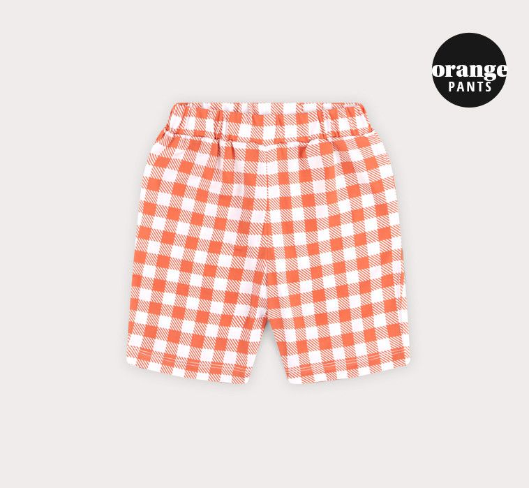 韓國 HEJMINI - 大番茄格子套裝-橘