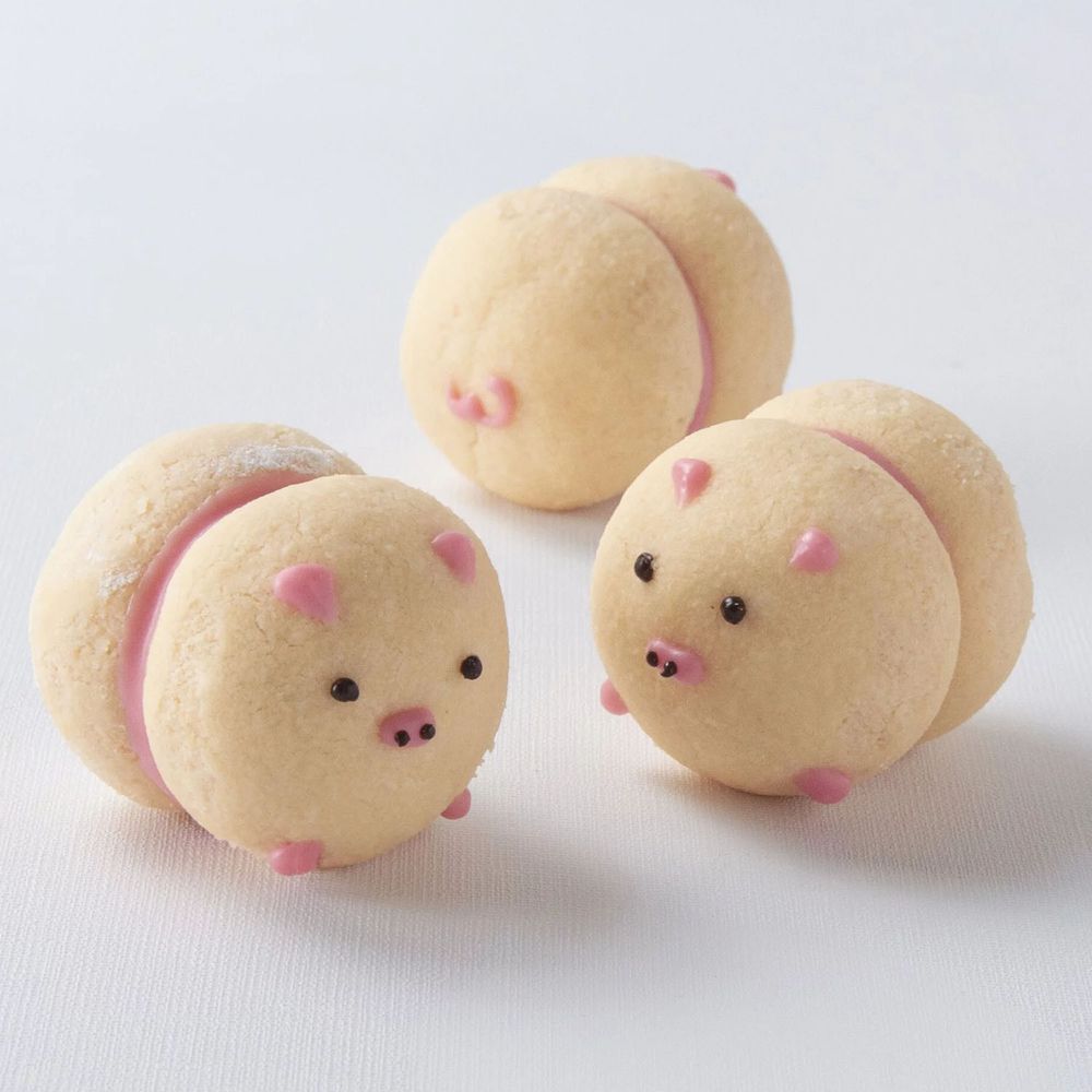 自己做烘焙聚樂部 - 粉紅豬雪球餅乾【常溫】