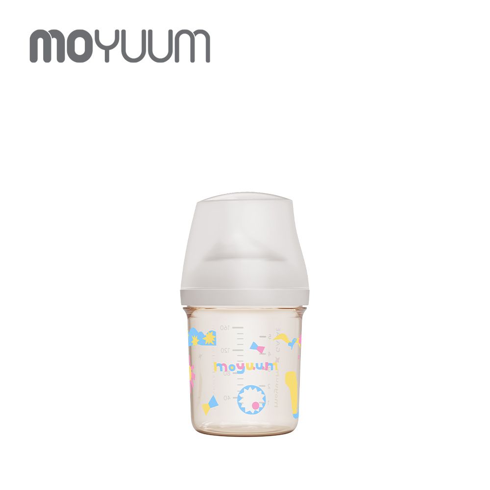 Mov.aa PPSU圓口偏心奶瓶 160ml(1m+)-幾何馬戲團(WeSee聯名款)