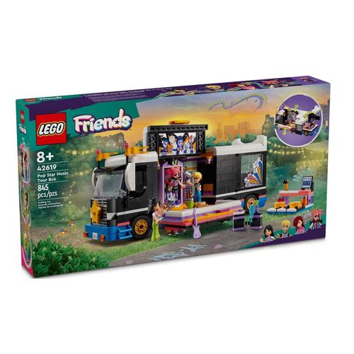 樂高 LEGO - LEGO樂高 LT42619 Friends 姊妹淘系列 - 流行巨星音樂巡演巴士