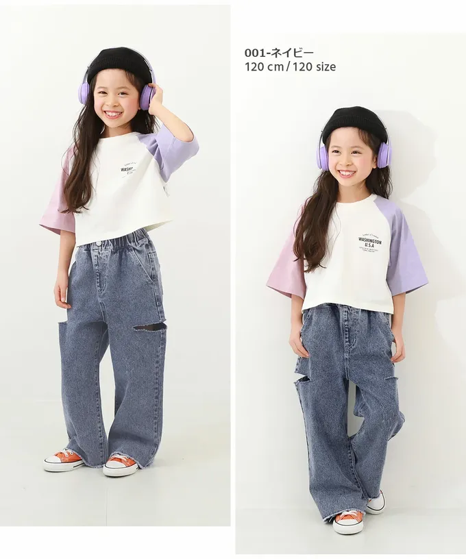 日本 devirock - 純棉舒適時尚鏤空丹寧褲-復古刷色-海軍藍