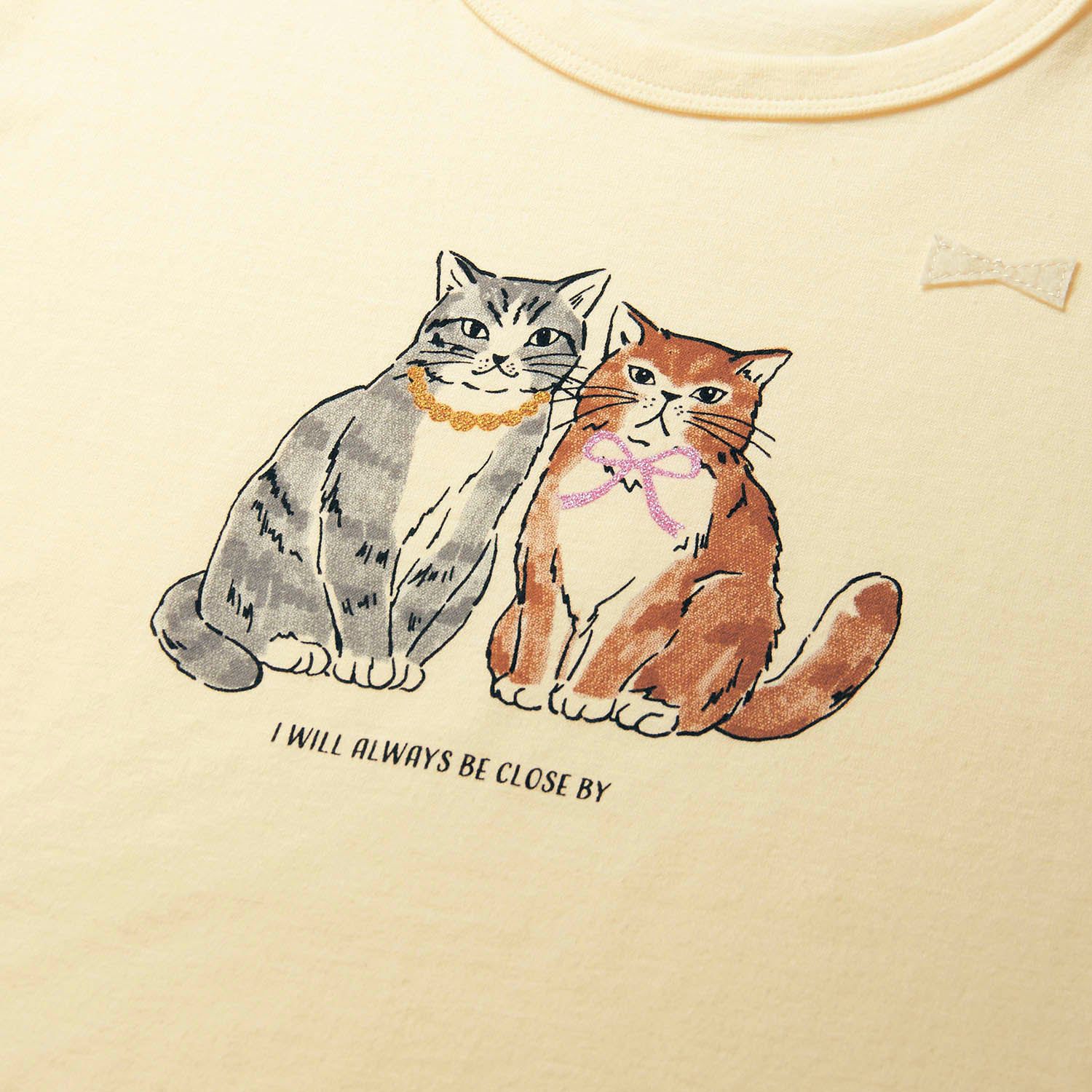 日本千趣會 - GITA純棉印花撞色短袖上衣-星星-藍紫白