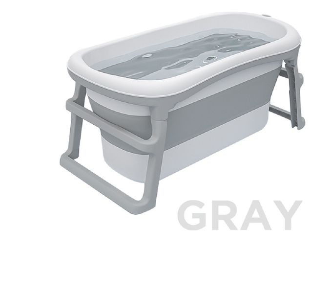 韓國 iFam - 豪華親子摺疊浴缸-灰白色