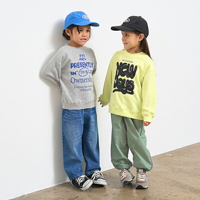 日本 b-ROOM - 百搭街頭風印花裏毛上衣-藍色標語-淺灰