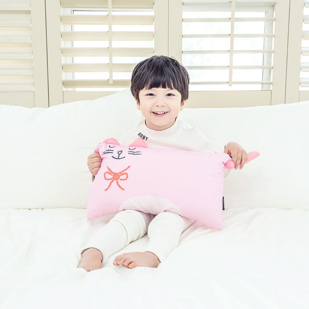 棉花糖迷你動物枕頭-貝麗貓