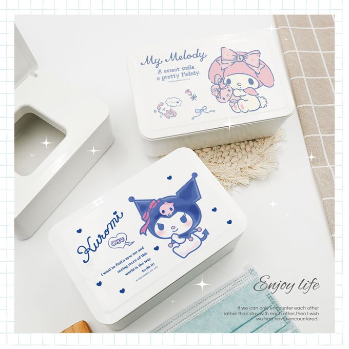 收納王妃 - Sanrio三麗鷗【大耳狗雪花】 面紙盒 濕紙巾盒 口罩盒 置物盒