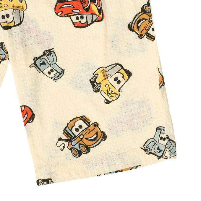 akachan honpo - 短袖家居服-汽車總動員-米白色 (100cm)