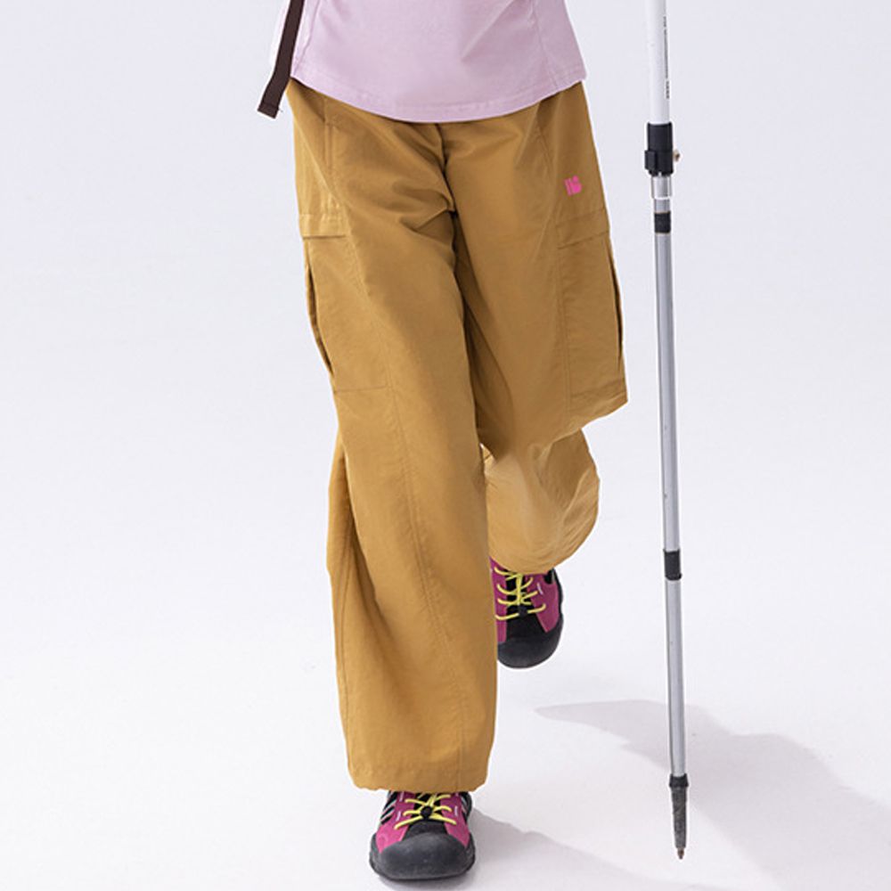 輕量防水速乾登山長褲-黃色