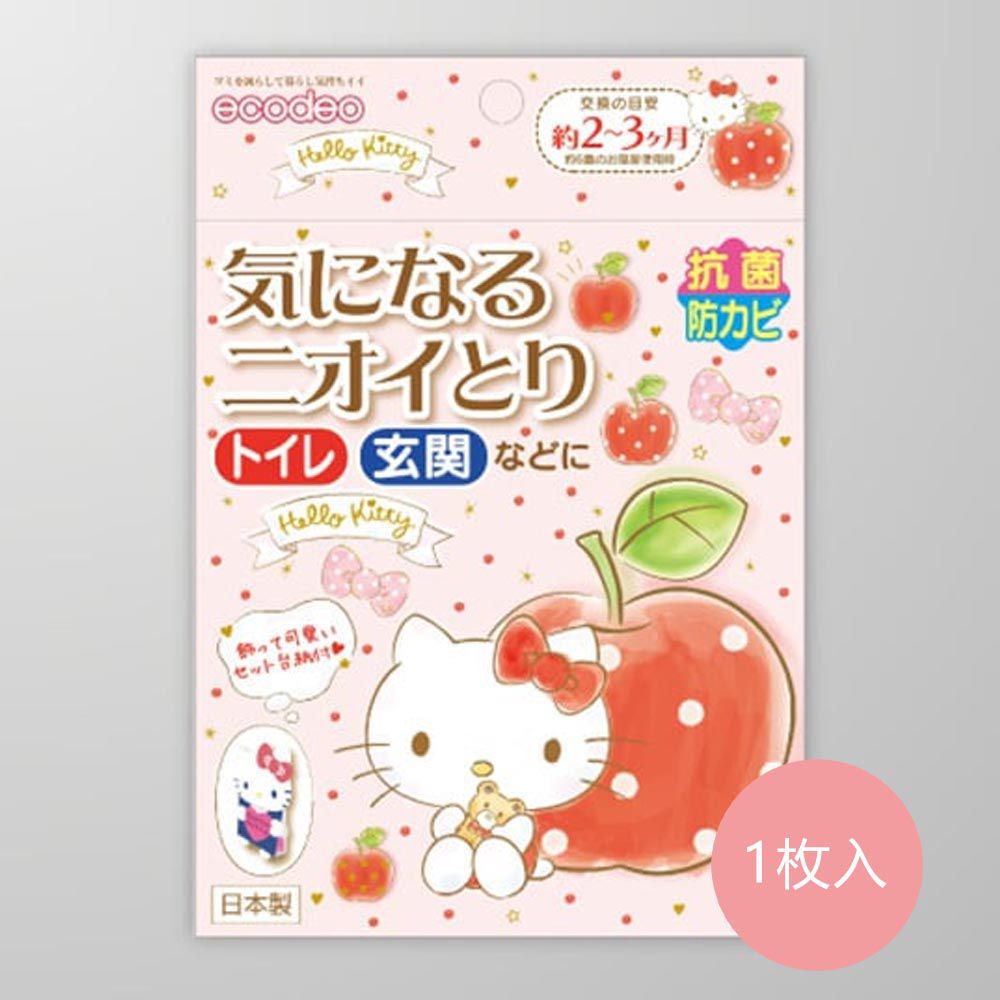 日本製 神奇小鳥防霉/抗菌/除臭香氛掛片-廁所/玄關用-HelloKitty-1枚入