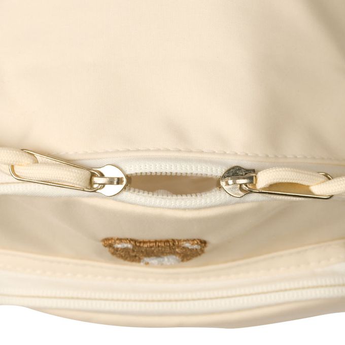 akachan honpo - 防走失背包-小熊刺繡-象牙白色