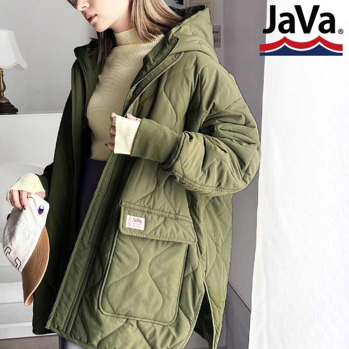 日本 Classical Elf - 超強8way 聯名雙面絎縫寬版外套(帽可拆)-軍綠