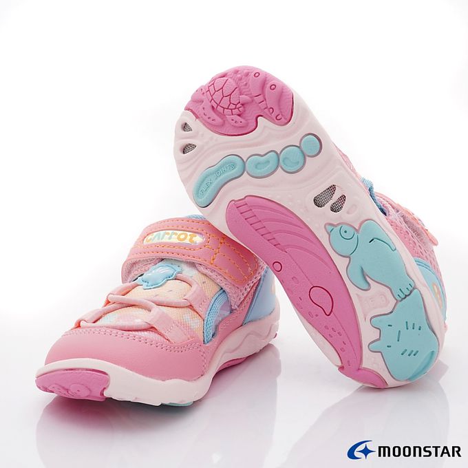 Moonstar日本月星 - 速乾公園鞋系列童鞋-CRC23344粉(中小童段)-機能運動鞋-粉