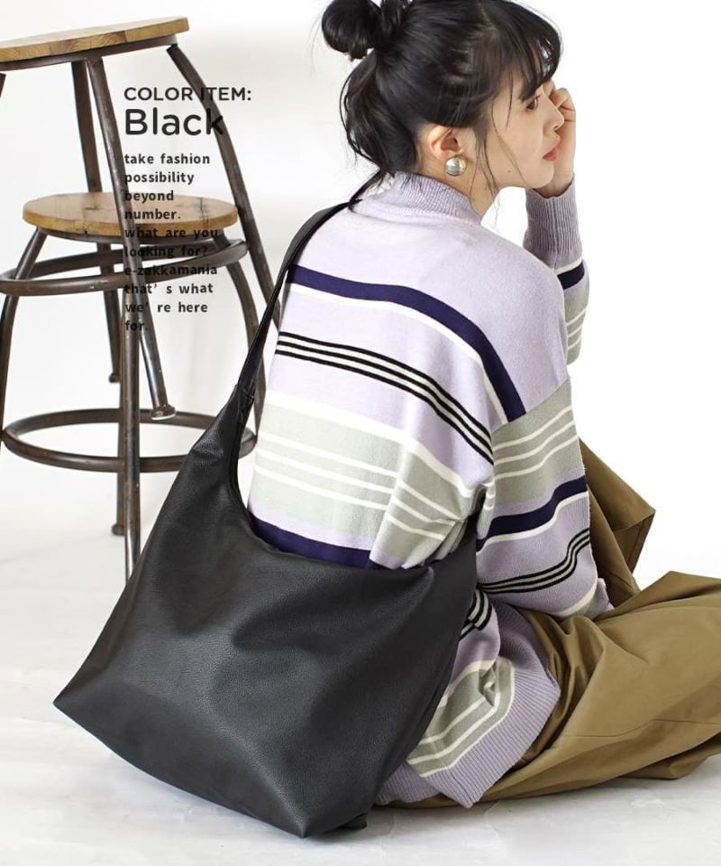 日本 zootie - 人氣定番 柔軟皮質肩背/側背包-淺灰