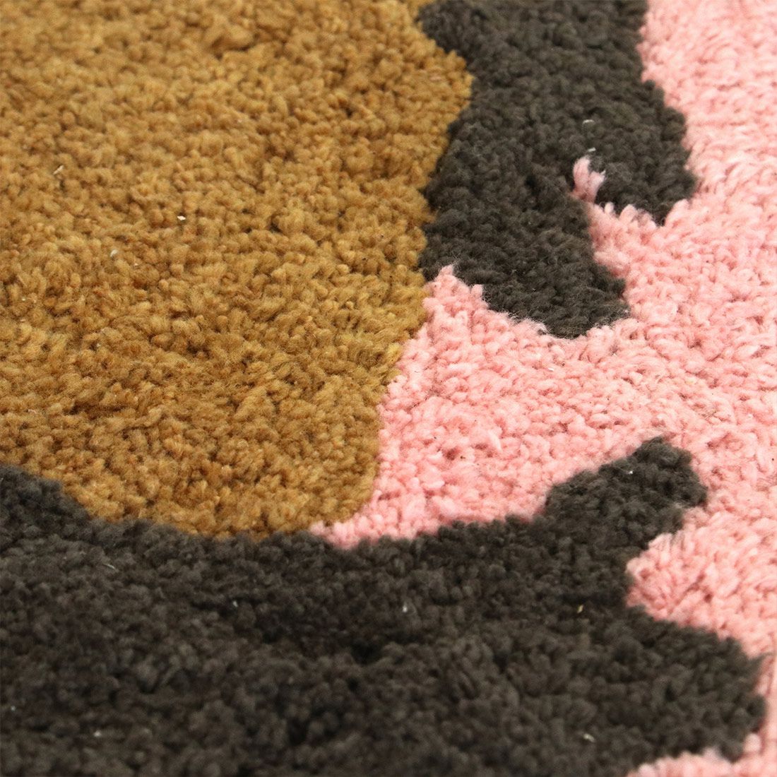 日本 TOMO - 動物系 短絨吸水腳踏墊/地墊-小浣熊 (約60×52cm)