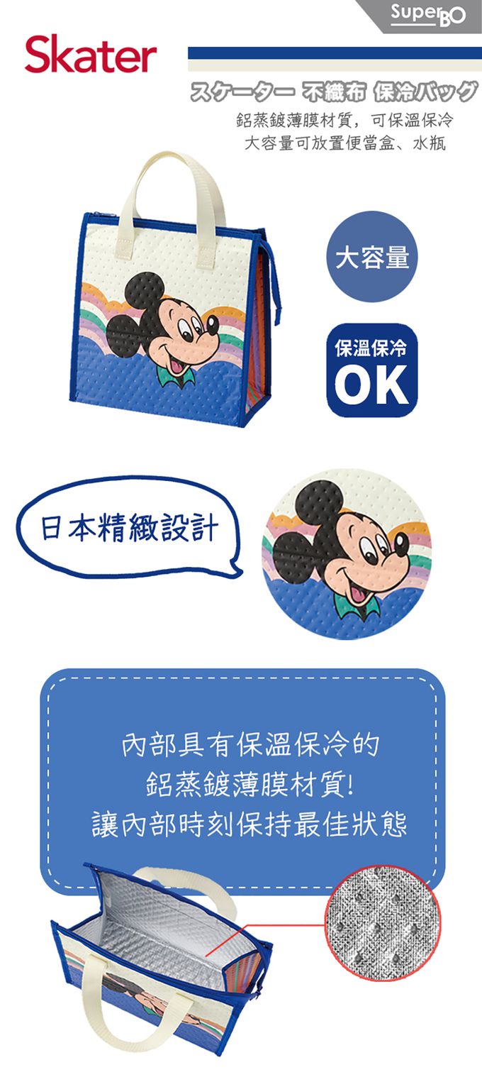 日本 SKATER - 保溫便當袋-米奇