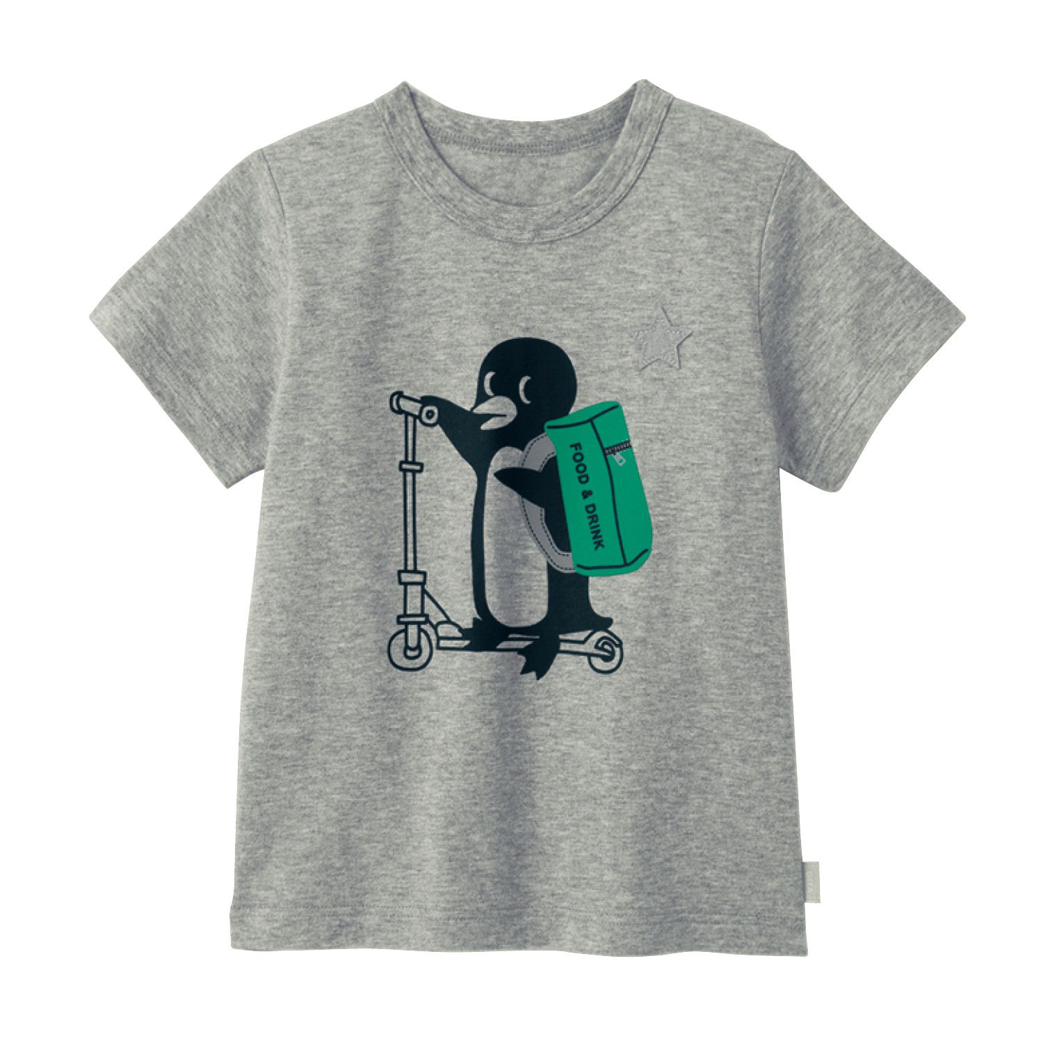 日本千趣會 - GITA 天竺棉印花短T-條紋星星-黑白