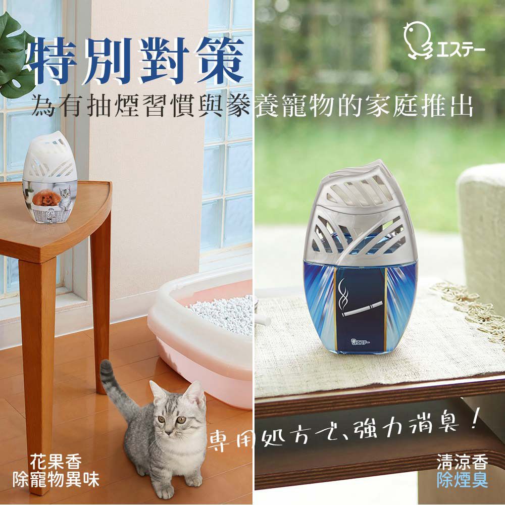 日本 ST 雞仔牌 - 部屋室內芳香 消臭力 香氛 芳香劑-木炭&檀香-400ml