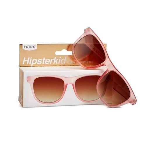 美國 Hipsterkid - 抗UV奢華嬰童偏光太陽眼鏡(附固定繩/收納袋)-玫瑰