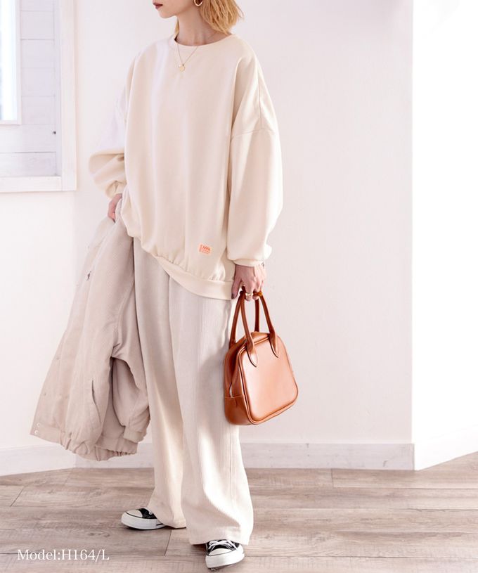 日本 Classical Elf - Java 裏起毛純色休閒長袖上衣-煙燻藍