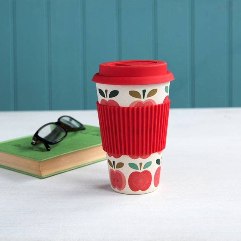 英國 Rex London - 環保竹纖維咖啡杯/外出杯 (400ml)-紅蘋果