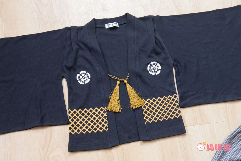 日本 Chil2 - 純棉日本傳統袴/和服(三件式)-黑