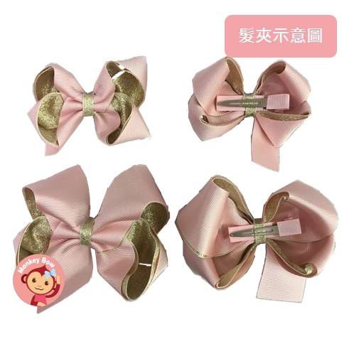 英國 MonkeyBow - 手工髮飾/髮夾-夢幻獨角獸-蜜桃果醬