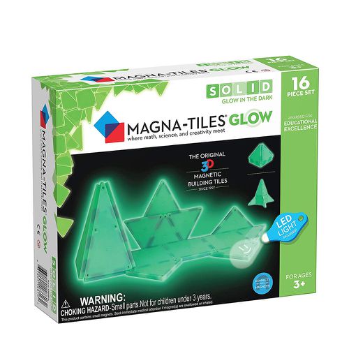 Magna-Tiles® - 夜光磁力積木16片