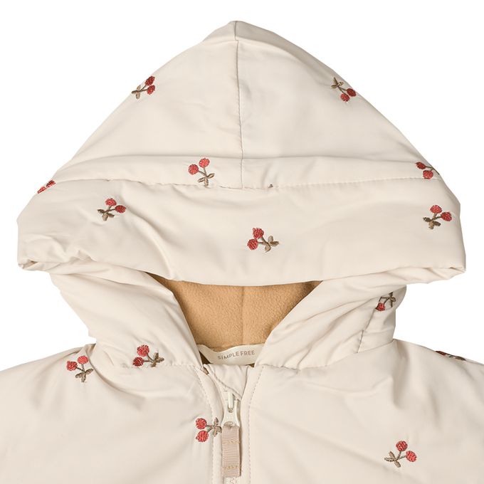 akachan honpo - 趣味夾克-滿版刺繡-象牙白色