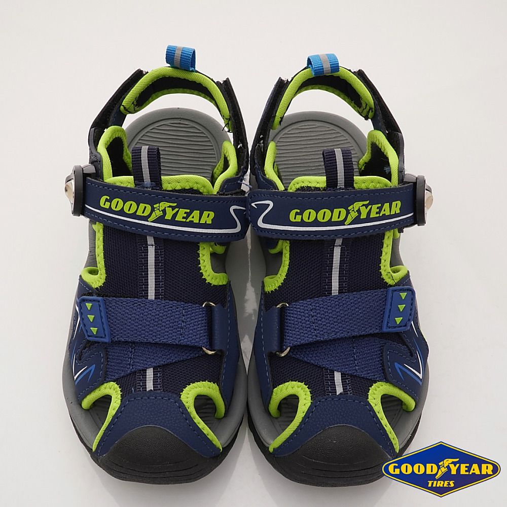 GOODYEAR - 固特異 護趾涼鞋(中大童段)-藍