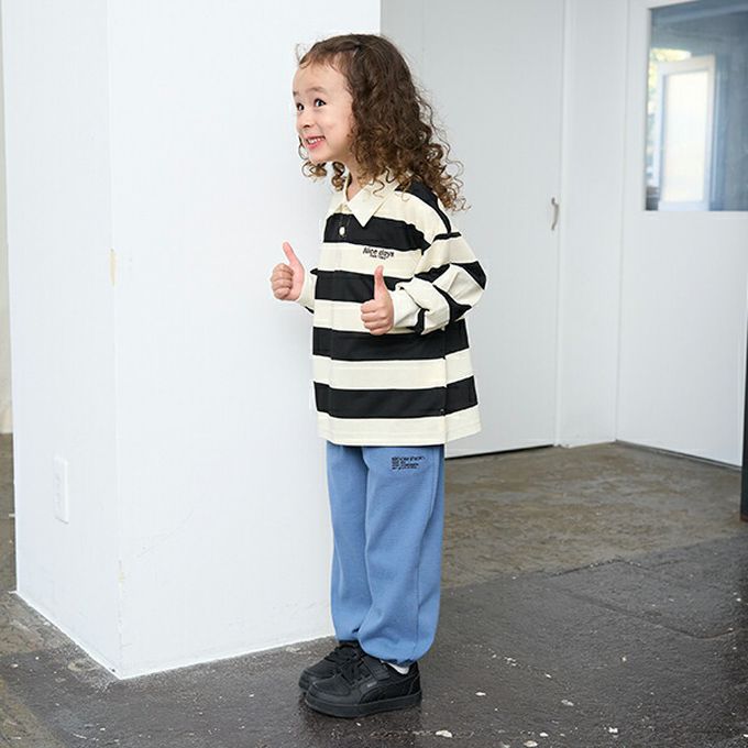 日本 b-ROOM - 彈性休閒素色運動風長褲-海軍藍