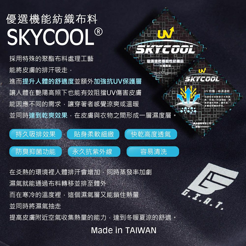 GIAT - 假兩件式防走光輕量運動短褲-男款