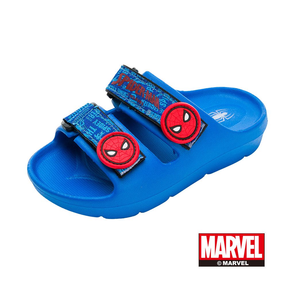 漫威MARVEL - 蜘蛛人 SPIDEY 童鞋 勃肯拖鞋 MNKS35016-輕量好穿脫-藍-(中童段)