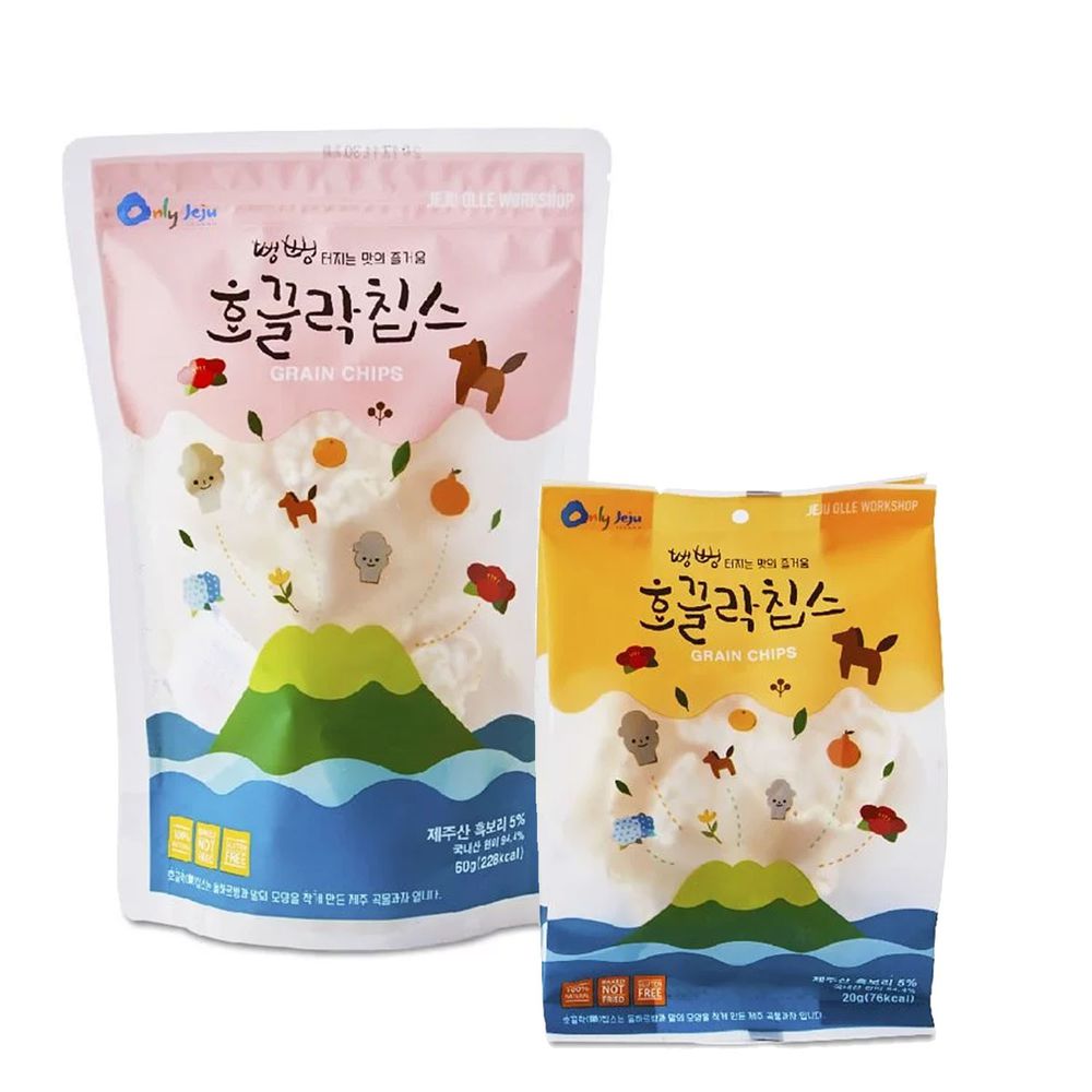 JejuMami 濟州媽咪 - 濟州純淨米餅脆片 2入組 (20g*1+60g*1)