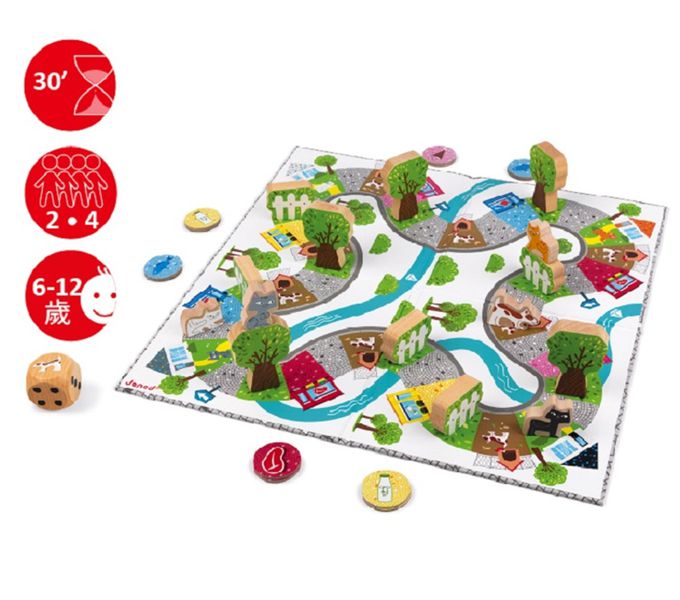 法國Janod - 趣味桌遊-貓狗爭奪戰-(福利品出清/盒損)-6-12歲