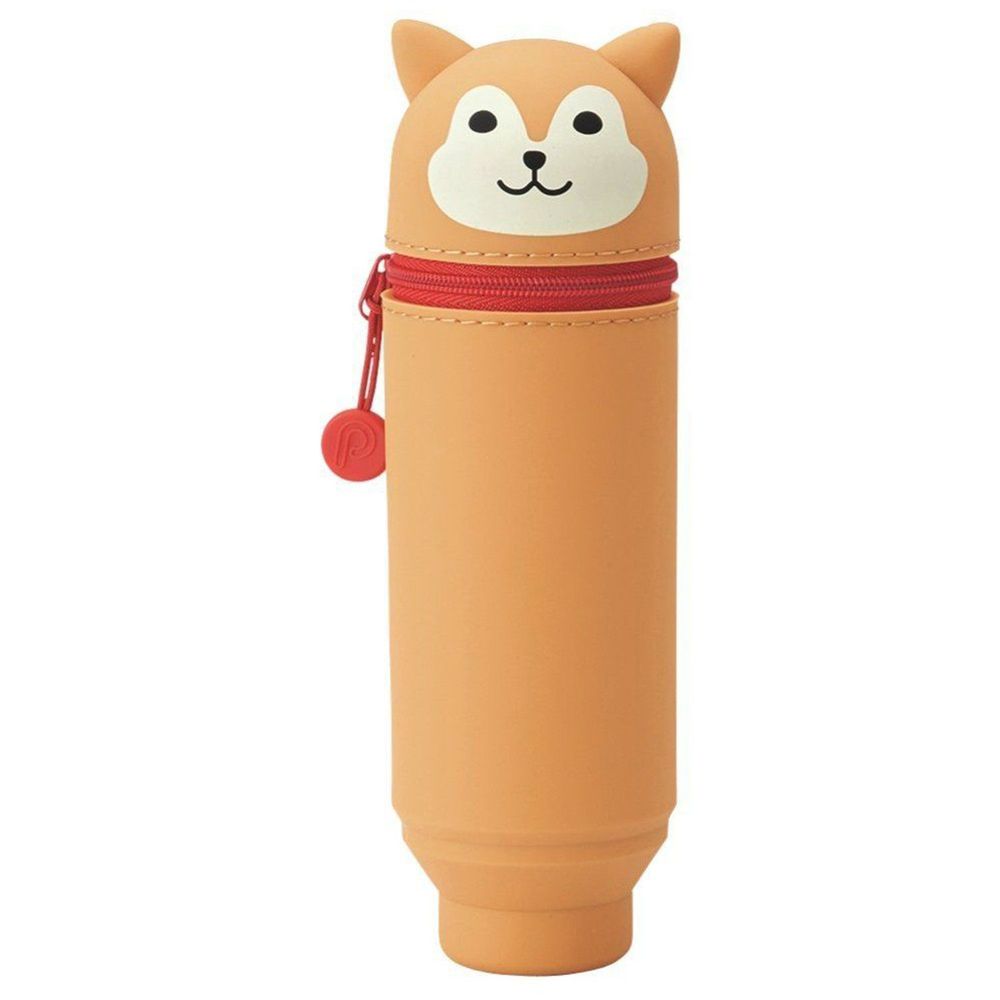 日本文具 LIHIT - 直立式可伸縮鉛筆盒(22支筆)-柴犬 (Big size)