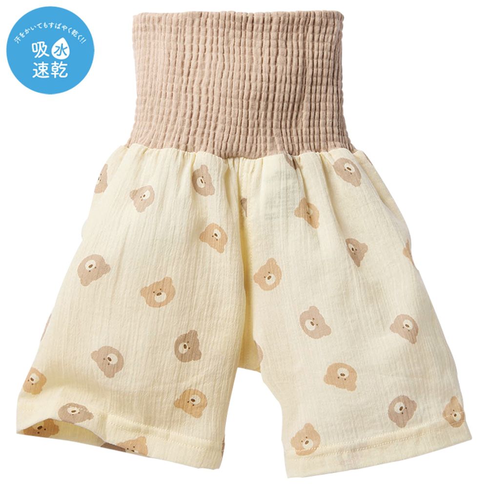 幼兒家居褲 附肚圍-小熊-咖啡色
