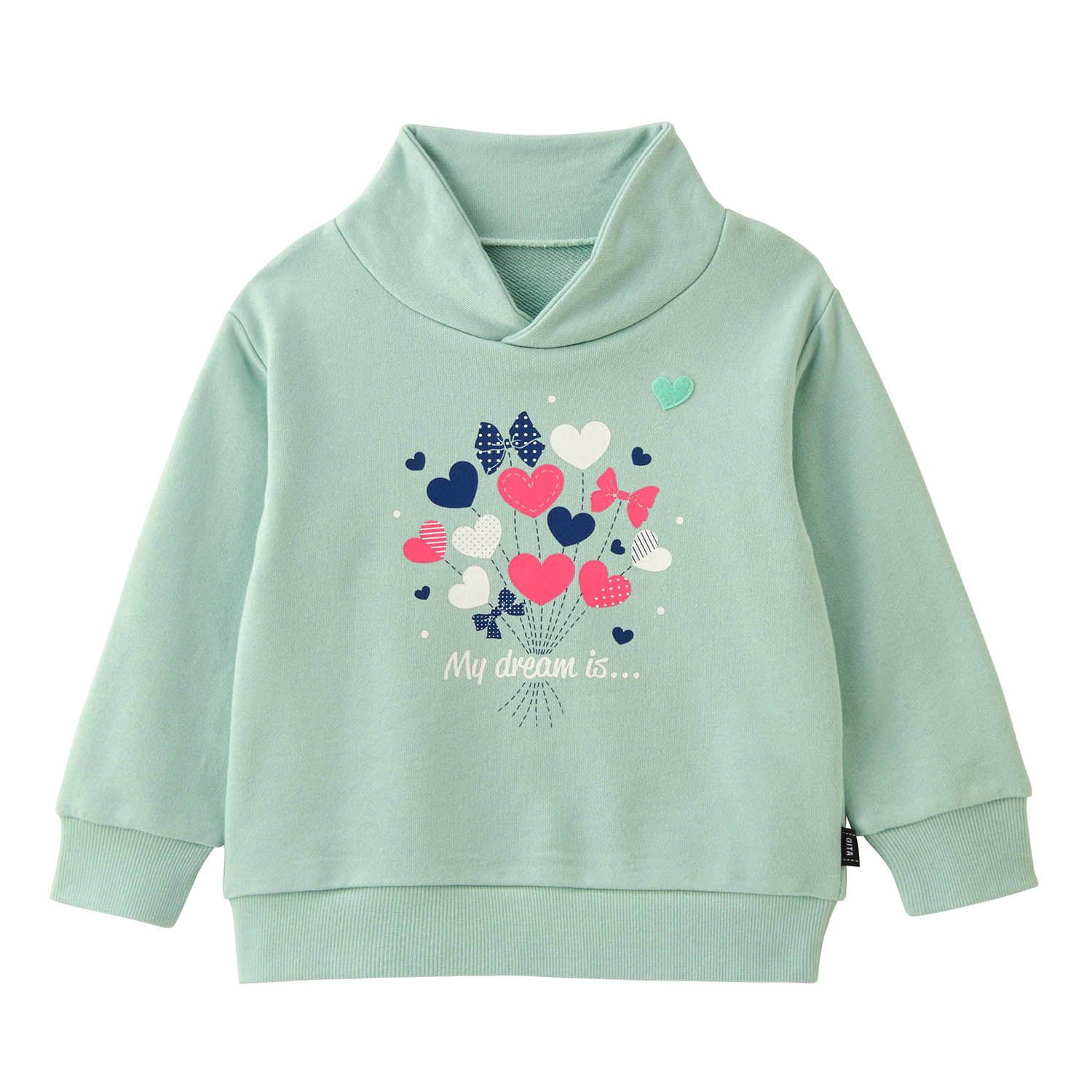 日本千趣會 - GITA 純棉裏毛立領長袖上衣-飾品-紫