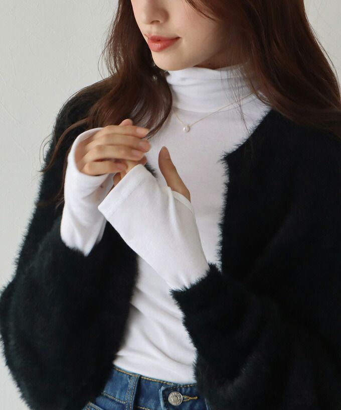 日本 BLUE EAST - 柔軟彈性長袖內搭上衣-寶藍