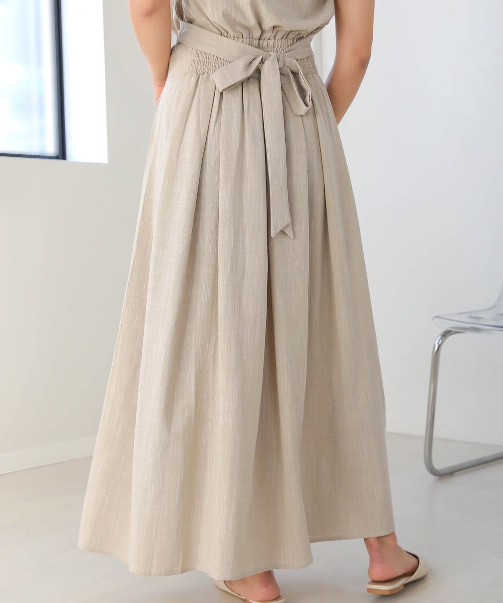 日本 Bab - 顯瘦剪裁收腰法式袖洋裝-石墨灰