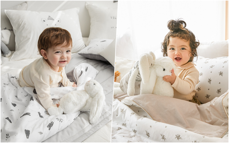 韓國 Bebe Deco - 6cm厚墊飯店級60支高密度棉睡袋-格子棕-被子*1, 睡墊*1, 枕套*1, 枕心*1, 防水收納袋*1